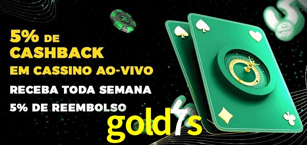 Promoções do cassino ao Vivo gold7s